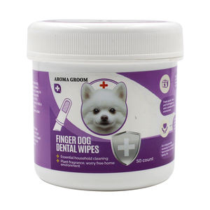 Produits pour animaux de compagnie prix de gros nettoyage dentaire pour animaux de compagnie gant de doigt lingettes soin des gencives pour animaux de compagnie lingette humide doucement dissolvant d'odeur de tartre dentaire - Product Image 1