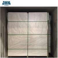 Portes intérieures JHK en panneaux moulés simples en MDF/HDF, noyau creux, apprêt blanc, pour projets et vente en gros