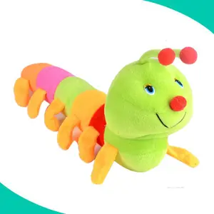 다채로운 애벌레 큰 곤충 장난감 봉제 인형 PP 코튼 애벌레 장난감 선물