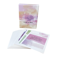 Impression personnalisée en gros Poker jeu de cartes personnalisé impression carte d'affirmation positive Question Conversation jeu de cartes Deck
