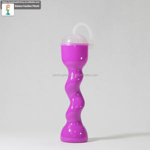 22oz/650ml venta al por mayor tazas de bebidas logotipo personalizado plástico espiral patio taza Slush Yard con tapa de cúpula - Product Image 6