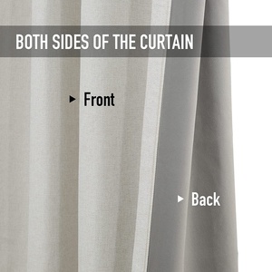 Cortinas de <span class=keywords><strong>tela</strong></span> opaca 3 PASS Cortinas de lino sólido beige <span class=keywords><strong>para</strong></span> sala de estar y dormitorios - Product Image 4