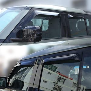 Accesorios exteriores deflector de ventana negro para coche, protector de lluvia, visera de puerta para <span class=keywords><strong>Land</strong></span> <span class=keywords><strong>Rover</strong></span> <span class=keywords><strong>Defender</strong></span> 90 110 <span class=keywords><strong>130</strong></span>, accesorios - Product Image 5