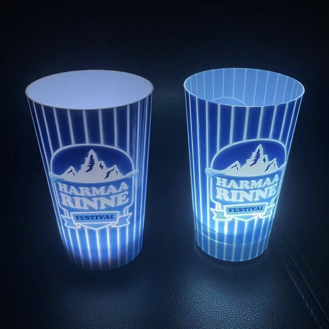 Custom logo 12oz 16oz Liquid-activated LED Glow Cup Light up LED Glow Party Cups - Multi-Color for Party bar