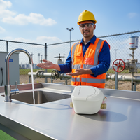 Compteur de débit d'eau à ultrasons MAINONE OEM en laiton IP68 15 mm RS485/M-BUS/LORA/LORAWAN/Pulse