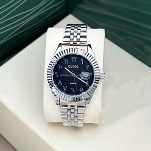 Montre pour homme en acier inoxydable, design de luxe, style business, étanche et avec logo personnalisé. - Product Image 2