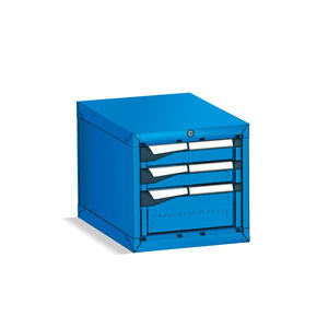 Armoire à tiroirs Fami Master Key Comfort C0-Eh=18X27, 3 tiroirs, 408x573x400 mm, rouge rubis RAL3003, rangement d'outils - Product Image 1