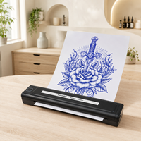 Xprinter K82 Printer Pola Tato Termal Nirkabel Portabel A4 Baru untuk Seniman Tato dan Pemula