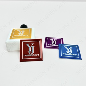 Biểu tượng tùy chỉnh khắc nhôm nameplates Vàng chai nước hoa nhãn dập lụa màn hình in ấn kỹ thuật cho cá nhân - Product Image 2