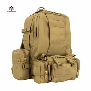 Großhandel 50L Molle Tactical Rucksack mit großer Kapazität Vier-in-Eins-Outdoor-Tarnung Wandern Camping Bug Out Bag