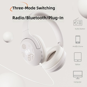 Casque <span class=keywords><strong>INPHIC</strong></span> H1S filaire et sans fil double mode avec radio FM, suppression active du bruit (ANC) et chargement sans fil - Product Image 2