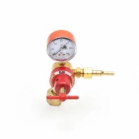 Régulateur de pression de gaz miniature en aluminium de type russe pour la découpe à la flamme et le chauffage