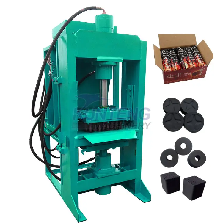 Hydraulic bamboo charcoal briquettes machine of briquette de charbon bio for pressing compact powder