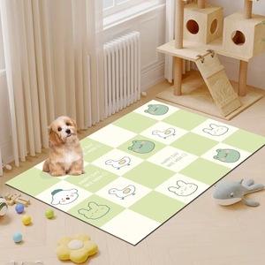 Tapis de sol pliable en PVC pour animaux de compagnie (chats et chiens) – Résistant à l'usure et à la saleté, motif imprimé tendance, sans lavage, accessoire intérieur pour animaux - Product Image 5