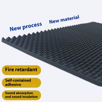 Espuma viscoelástica de rebote lento con adhesivo 3M 9448A - Espuma absorbente de sonido antirruido para automóviles y estudios caseros - Ecológica