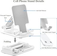 Nouveau support de téléphone portable réglable pour bureau, support pliable et extensible pour tablette, support universel pour téléphone portable de table