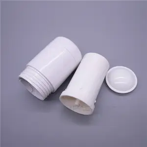 White Plastic New Round Lady Speed Stick Deodorant Tube 50g Inner Tube Replaceable