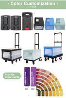 Chariot à main pliable robuste BAOYU PP avec 5 roues