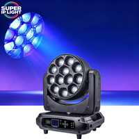 Projecteur LED mobile RVBW 12x40W 4.5~45 °   Zoom DMX RDM Lumière de scène pour discothèque et mariage