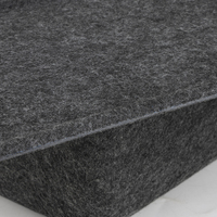 Boîte de rangement en feutre thermocollé sans couture avec couvercle assorti, empilable, housse anti-poussière, bicolore, robuste, pour la maison