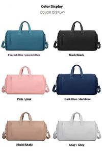 High-End Nylon Travel Bag Factory Wholesale Fashionable Waterproof Foldable Storage <b>Suitcase</b> Zipper Closure Letter Pattern - Product Image 6