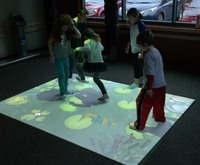 Jeu de projecteur interactif pour sol, capteur de mouvement, projecteur interactif, jeu de projection interactif pour enfants