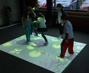 Juego de Proyector Interactivo para <span class=keywords><strong>Piso</strong></span>, Sensor de Movimiento, Proyector Interactivo, Juego de Proyección Interactiva para Niños - Product Image 2