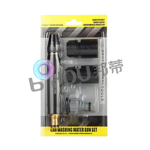 Pistolet à eau noir pour le jardinage et le nettoyage domestique, avec kit à bulles pour le lavage de voiture - Product Image 2