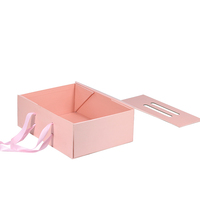 Boîte d'emballage vide en rose avec logo personnalisé pour costume rigide magnétique pliable à grands talons pour femmes et hommes