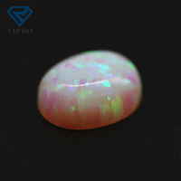 3*5mm-8*10mm pierres opale synthétiques ovales dos plat cabochon coupé OP16 blanc opale de feu pierres précieuses ovales opale cabochon gemmes