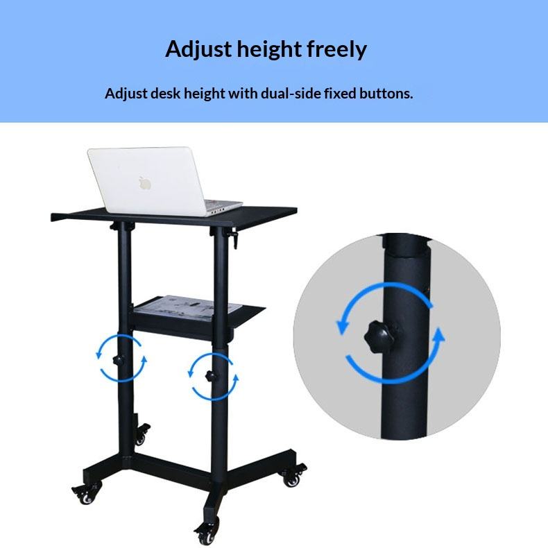 Standing Metal Workbench Computer Conference Drawing Art Table with ...