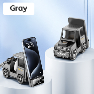 Cargador de carga inalámbrico para coche 6 en 1 de fábrica con reloj de tiempo soporte de carga rápida de alta potencia para carga de teléfono de oficina de viaje en casa - Product Image 1