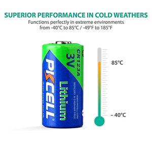 Oem 3V Li-mno2 Lithium tiểu pin CR123A 16340 size17500mah cho ánh sáng đèn flash sử dụng - Product Image 3