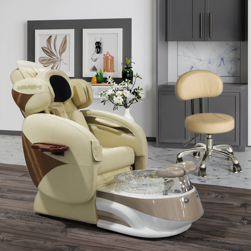 Foot Pedicure Spa Massage Chair for Nail Salon Luxury