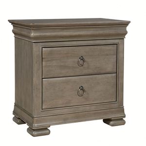 French Vintage Solid Wood Bed , <b>Antique</b> Wood Spindle Bed with Upholstered Headboard, Queen King Size Platform Bed for Bedroom - Product Image 2