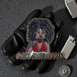 Broche de metal elegante para damas con estilo americano novedoso con insignia de frase humorística en inglés para accesorios de <span class=keywords><strong>moda</strong></span> - Product Image 3