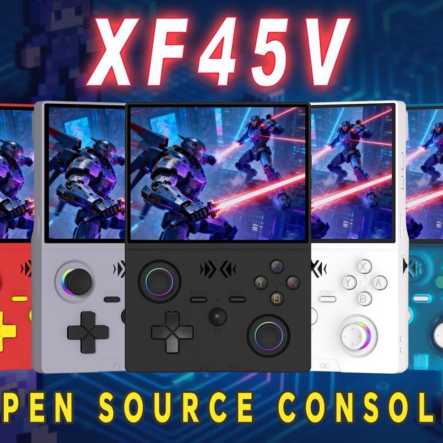 Newest 4.5 Inch Retro Handheld Game Console 1024x768 IPS HD Screen Portable Open Source Linux System Pocket Video Game Player
