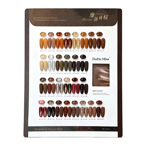 DuDu Miss – Kit de vernis à ongles gel 28 couleurs Caramel Ambre, tons chauds marron automne-hiver, gel UV LED soak-off pour salon, vente en gros - Product Image 6