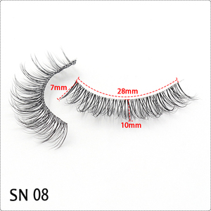 <span class=keywords><strong>Faux</strong></span> <span class=keywords><strong>cils</strong></span> faits à la main super minces et légers en 3D à bande complète vente en gros de <span class=keywords><strong>faux</strong></span> <span class=keywords><strong>cils</strong></span> de marque privée avec bande invisible - Product Image 3