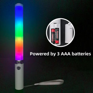 Nouveaux produits d'usine chinoise, bâton lumineux LED RGB personnalisé, clignotant, sans fil, ordinaire, irisé, blanc laiteux, tube, pile sèche - Product Image 5