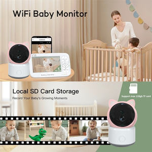 <span class=keywords><strong>Babyphone</strong></span> Tuya Smart WiFi avec connexion sans fil, alertes en temps réel, mode VOX, audio bidirectionnel, vidéo HD, portée de 1000 pieds - Product Image 5