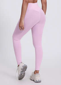 Ropa deportiva de cintura alta, ropa activa suave, mallas de gimnasio, pantalones de entrenamiento, mallas de Yoga para levantar glúteos delanteros en forma de V para mujer - Product Image 4
