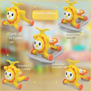 Marcheur en plastique multifonctionnel <span class=keywords><strong>4</strong></span>-en-1 pour éviter le renversement et les jambes en forme de O Jouet musical léger Cheval à bascule Chaise de <span class=keywords><strong>marche</strong></span> pour bébé - Product Image 5