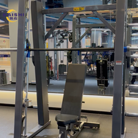 Machine Smith Commerciale en Acier Kaishi avec Banc de Musculation Réglable, Équipement Multifonctionnel pour Exercices de Poitrine et Entraînement de Force en Salle de Sport