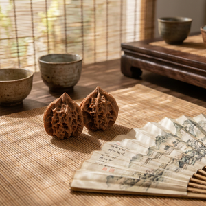 Noci Gu Yue Xian <span class=keywords><strong>San</strong></span> Leng Wenwan Premium, Raccolte a Mano, Intagliate, Souvenir da Collezione per Regalo Culturale |   Artigiano <span class=keywords><strong>Zen</strong></span> di Lusso - Product Image 3