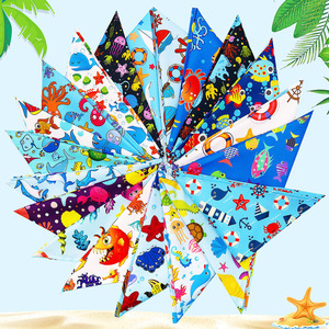 Summer Ocean Pet Saliva Wipes Nautical Dog Cat Headscarves Adjustable and Washable Pet Triangular Scarves - Product Image 6