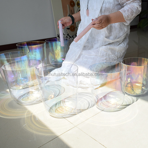 ขันแก้วควอตซ์คอสมิกสำหรับการทำสมาธิและการบำบัด ความถี่ 432Hz/440Hz ค่าเสียง CDEFGAB ใสและโปร่งแสง - Product Image 1