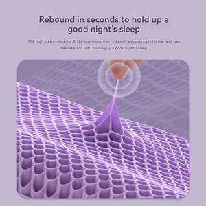 Almohada TPE sin Presión para Uso Doméstico, Lavable, Cómoda, Soporte para la Columna Cervical, Transpirable, Anti-Sudor - Product Image 2