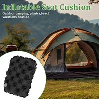 Coussin de siège gonflable en nylon pour camping pique-nique concerts-Coussin de siège carré pour mobilier d'extérieur