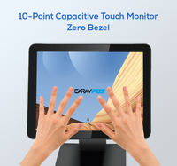 Factory 15 Inch Pos LCD TFT Touchscreen Full Flat Hd Panel Capacitive Touch Screen Monitor
